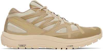 Shop Salomon Beige Odyssey 1 Sneakers In Safari/bleached Sand