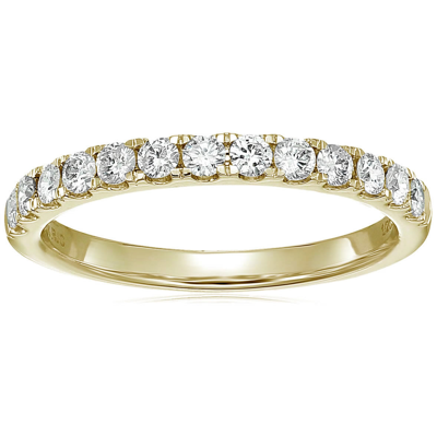 Vir Jewels 1/2 Cttw Champagne Diamond Wedding Band 14k White Gold 13 Stones Round In White