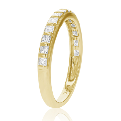 Vir Jewels 1/2 Cttw Princess Cut Diamond Wedding Band 14k Yellow Gold 13 Stones Channel Set In Yellow