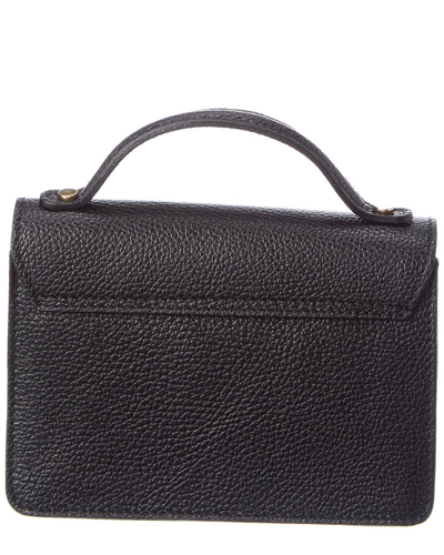 Shop Persaman New York Anais Top Handle Leather Satchel In Black