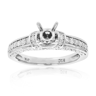 Vir Jewels 1 Cttw Semi Mount Diamond Engagement Ring 14k White Gold Round Bridal