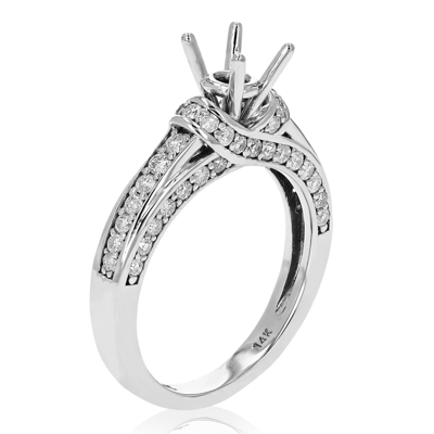 Vir Jewels 1 Cttw Semi Mount Diamond Engagement Ring 14k White Gold Round Bridal