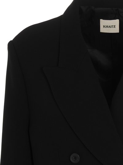 Shop Khaite Tanner Blazer Jacket In Black