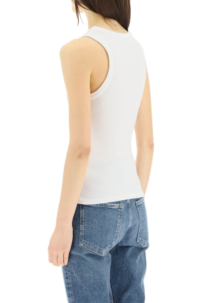 Shop Agolde Basic Tank Top In White