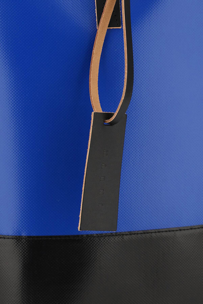 Shop Marni Pvc Tribeca Shopping Bag In Blue,black