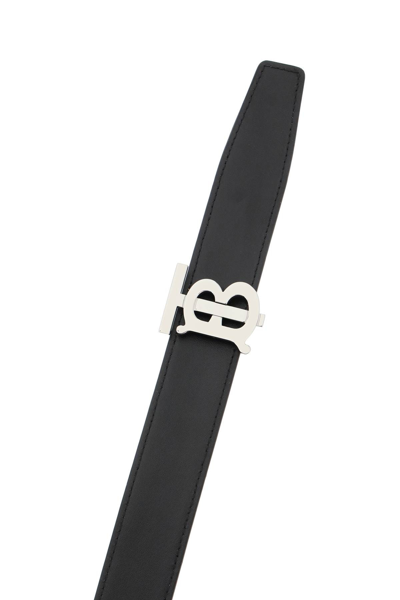 Shop Burberry Vintage Check Reversible Belt In Beige,white,black