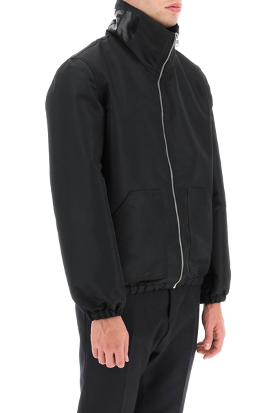 Shop Alexander Mcqueen Mcqueen Graffiti Polyfaille Jacket In Black