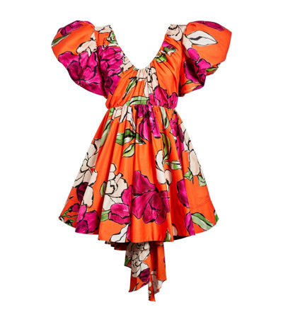 Shop Aje Floral Gretta Mini Dress In Multi