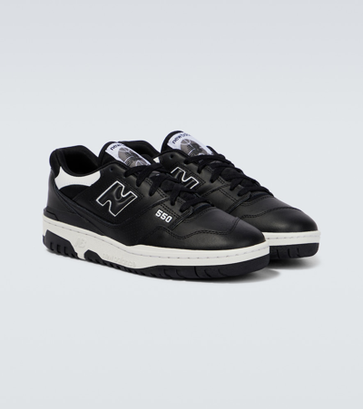 Shop Comme Des Garçons Homme Deux Comme Des Garçons Homme X New Balance 550 Leather Sneakers In Black