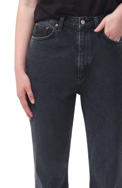 Shop Agolde High Waist Organic Cotton Bootcut Jeans In Percolate