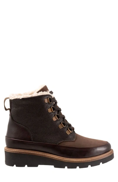 Shop Softwalk Whitney Faux Shearling Lined Boot In Dark Brown