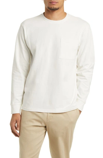 Shop Rails Cyd Long Sleeve Cotton T-shirt In White