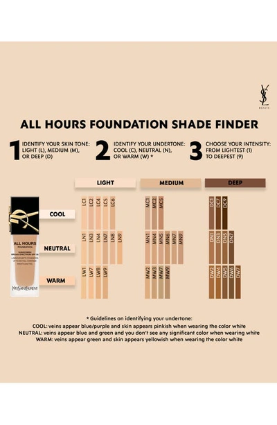 Shop Saint Laurent All Hours Luminous Matte Foundation 24h Wear Spf 30 With Hyaluronic Acid In Mn1