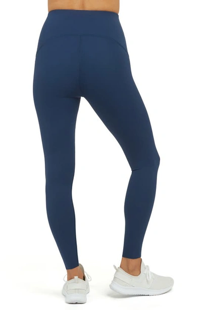 Shop Spanx Booty Boost Active Leggings In Midnight Navy