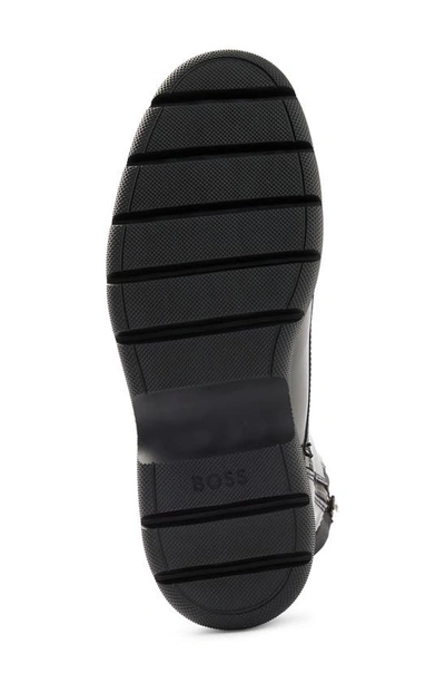 Shop Hugo Boss Combat Boot In Black