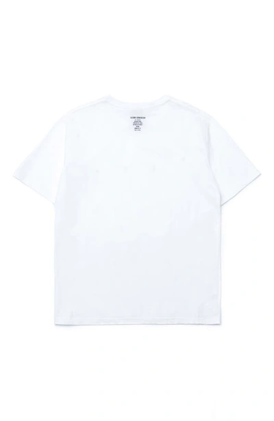 Shop Iise Smudge Cotton Logo Graphic T-shirt In White