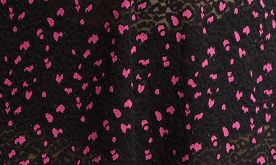Shop Hanky Panky Leopard Spot Semisheer Chemise In Black/ Tulip Pink