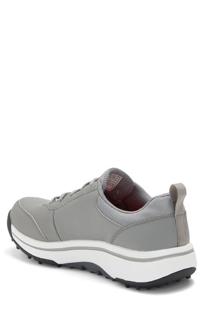 Shop Skechers Go Golf Arch Fit Set Up Waterproof Spikeless Golf Shoe In Grey/ Red