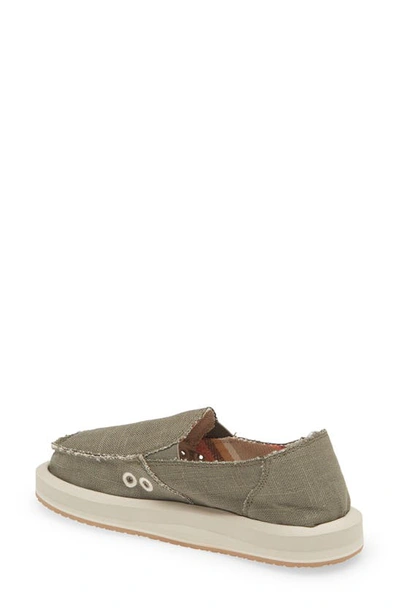 Shop Sanuk Donna Slip-on Sneaker In Green