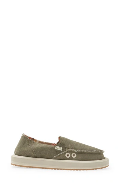Sanuk Donna Slip-on Sneaker In Green