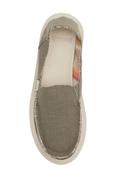 Sanuk Donna Slip-on Sneaker In Green