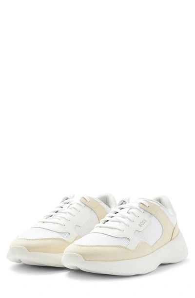 Shop Hugo Boss Boss Hybrid Trainer Sneaker In Open Beige