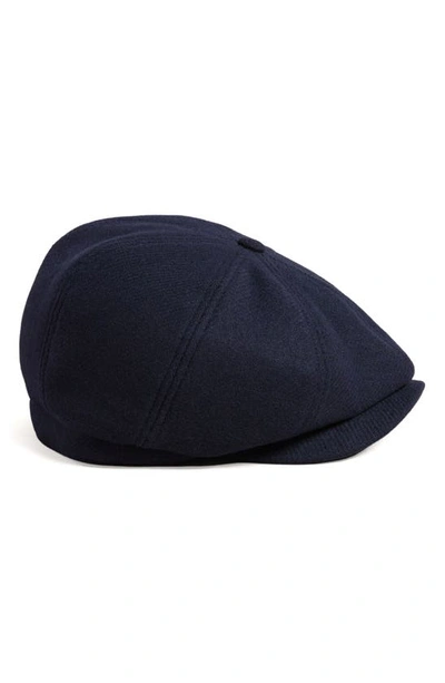 Shop Ted Baker Elijah Felt Baker Boy Hat In Dark Blue