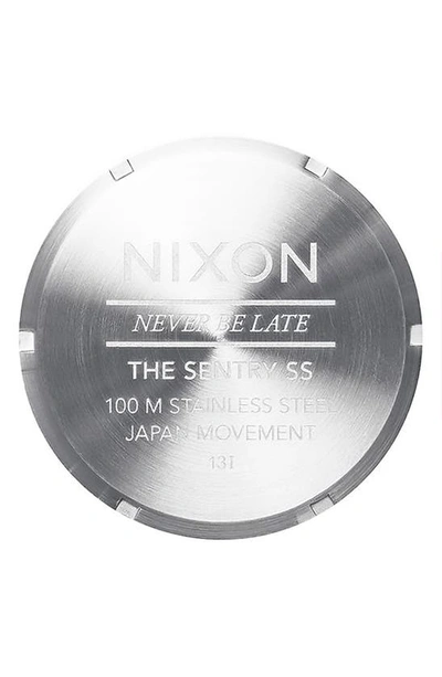 Shop Nixon Sentry Bracelet Watch, 42mm In Sage Sunray