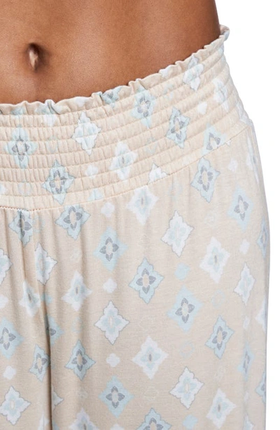 Shop Everly Grey Laina Jersey Long Sleeve Maternity/nursing Pajamas In Mosaic