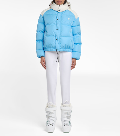 Shop Perfect Moment Moment Down Ski Jacket In Sky Blue