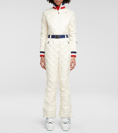 Shop Perfect Moment Viola Quilted Ski Suit In Snowwhite