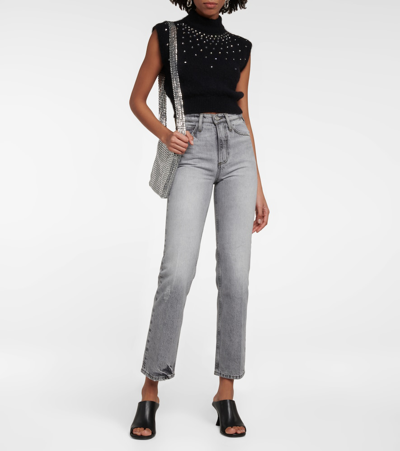 Shop Frame Le High 'n' Tight High-rise Jeans In Everwood