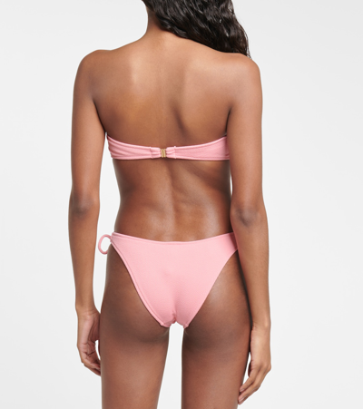 Shop Melissa Odabash Tortola Bikini Bottoms In Rose Ridges