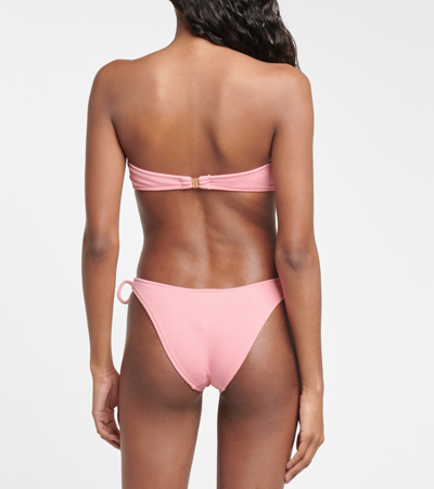 Melissa Odabash Tortola Side-tie Bikini Briefs In Rose Ridges