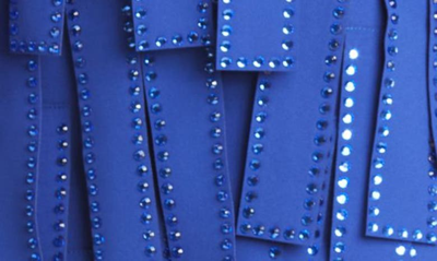 Shop Attico Satine Minidress In Blue