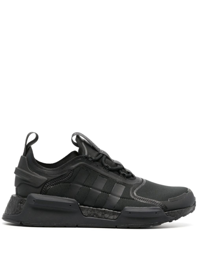 Shop Adidas Originals Black Nmd V3 Low-top Sneakers