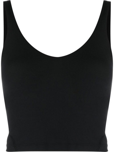 Shop Lululemon Black Align Cropped Yoga Vest Top