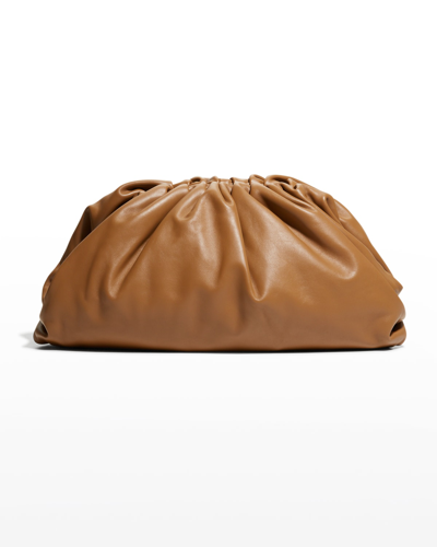 Shop Bottega Veneta The Pouch Bag In Butter Calf Leather In Brown