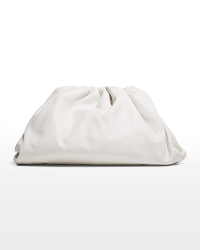 Shop Bottega Veneta The Pouch Bag In Butter Calf Leather In White