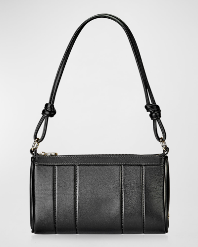 Gigi New York Maggie Knot Leather Shoulder Bag In Black | ModeSens