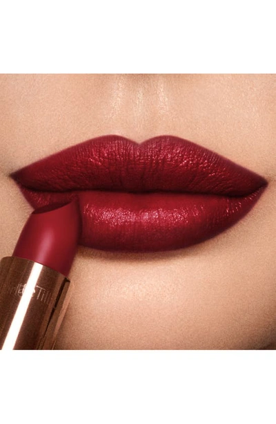 Shop Charlotte Tilbury Ki.s.s.i.n.g. Lipstick In Night Crimson