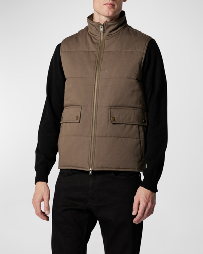 Shop Rodd & Gunn Men's Winscombe Padded Full-zip Vest In Olive