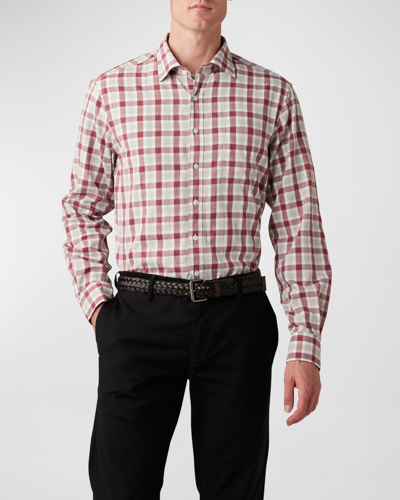 Shop Rodd & Gunn Men's Boltons Flannel Sport Shirt In Crimson