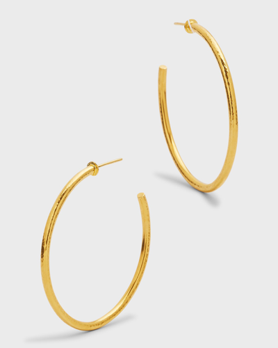 Shop Gurhan 22k Gold Vertigo Medium Hoop Earrings, 40mm