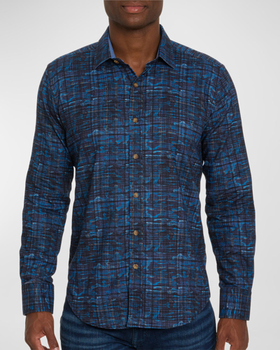 Shop Robert Graham Men's Anomaly Sport Shirt In Dark Blue