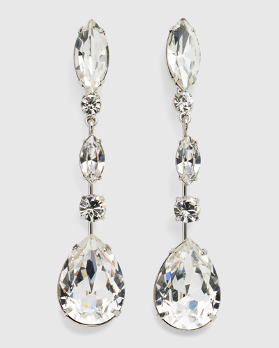 Shop Jennifer Behr Cicely Mixed-cut Drop Earrings In Crystal