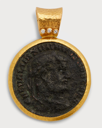 Shop Gurhan Men's Mixed Gold Roman Coin Pendant
