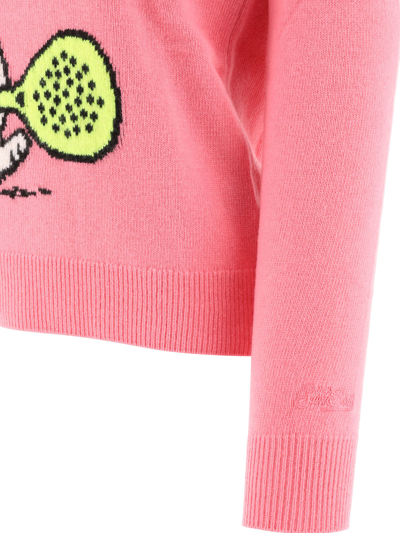 Shop Mc2 Saint Barth "snnopy Padel" Sweater In Pink