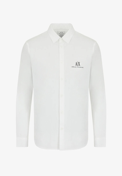 Shop Armani Exchange Shirts White