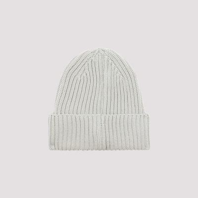 Shop C.p. Company Extra Fine Merino Wool Goggle Beanie Hat In Nude &amp; Neutrals